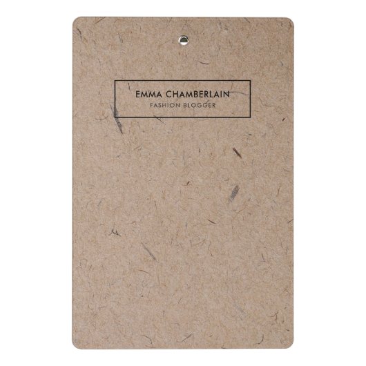 Minimalistisch modern ritueel papier mini klembord (Achterkant)