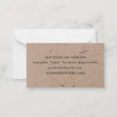 Minimalistisch modern ritueel papier notitiekaartje (Achterkant)