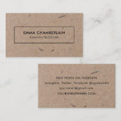 Minimalistisch modern ritueel papier notitiekaartje (Voorkant / Achterkant)