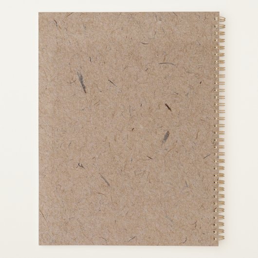 Minimalistisch modern ritueel papier planner (Achterkant)