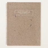 Minimalistisch modern ritueel papier planner (Voorkant)
