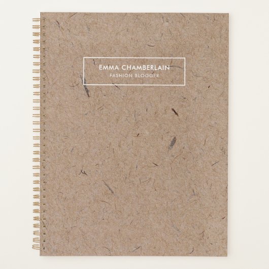Minimalistisch modern ritueel papier planner (Voorkant)