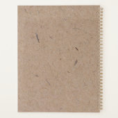 Minimalistisch modern ritueel papier planner (Achterkant)