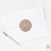 Minimalistisch modern ritueel papier ronde sticker (Envelop)