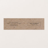 Minimalistisch modern ritueel papier visitekaartje (Buitenkant ongevouwen)