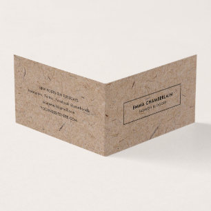 Minimalistisch modern ritueel papier visitekaartje