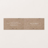 Minimalistisch modern ritueel papier visitekaartje (Buitenkant ongevouwen)