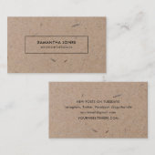 Minimalistisch modern ritueel papier visitekaartje (Voorkant / Achterkant)
