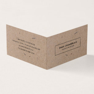 Minimalistisch modern ritueel papier visitekaartje