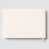 Minimalistisch modern Roos Gold Foil Baby shower Gastenboek (Achterkant)