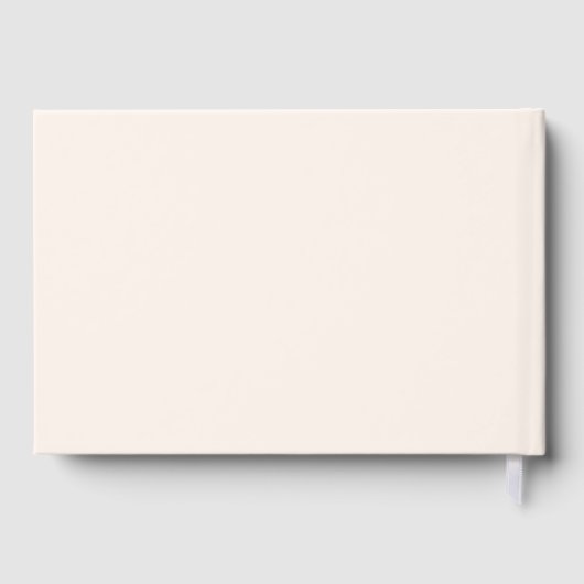 Minimalistisch modern Roos Gold Foil Baby shower Gastenboek (Achterkant)