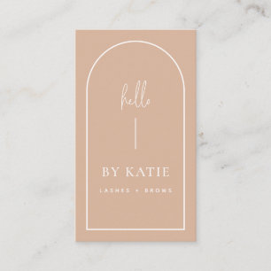 Minimalistisch modern Roze Blush Arch Beauty Cosme Visitekaartje