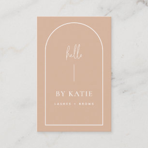 Minimalistisch modern Roze Blush Arch Beauty Cosme Visitekaartje