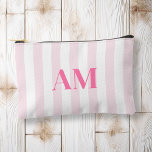 Minimalistisch Modern Roze Initiaal Monogram Etui<br><div class="desc">Creëer uw eigen gepersonaliseerde cosmetische en make-up tas met moderne minimalistische initialen en script kalligrafie monogram naam.</div>