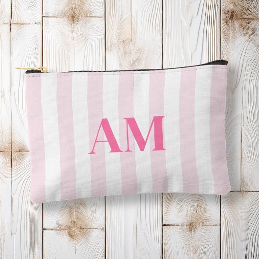 Minimalistisch Modern Roze Initiaal Monogram Etui