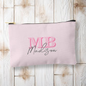 Minimalistisch Modern Roze Initiaal Monogram Etui