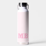 Minimalistisch Modern Roze Initiaal Monogram Waterfles<br><div class="desc">Roze Minimalistische Moderne Initiaal Monogram Waterfles. Creëer uw eigen gepersonaliseerde waterfles met aangepaste initiaal naam.</div>
