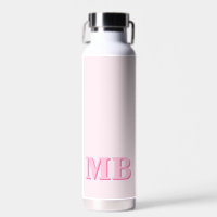 Minimalistisch Modern Roze Initiaal Monogram