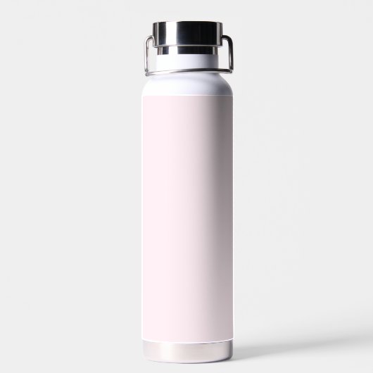 Minimalistisch Modern Roze Initiaal Monogram Waterfles (Achterkant)