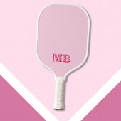 Minimalistisch modern roze rood Initiaal monogram Pickleball Paddle