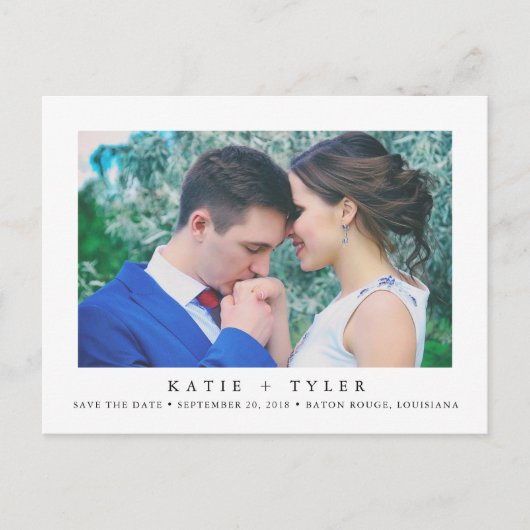 Minimalistisch Modern Save the Date Aankondigingskaart (Voorkant)