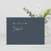 Minimalistisch modern schrift bruidsmeisje voorste (Staand voorkant)