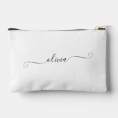 Minimalistisch modern schrift met naam personalisa etui (Achterkant)