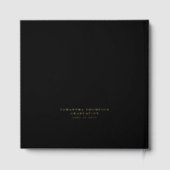 Minimalistisch Modern Script Afstudeerder Afstuder Gastenboek (Achterkant)