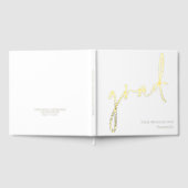 Minimalistisch Modern Script Afstudeerder Afstuder Gastenboek (Volledig)