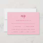 Minimalistisch modern script | Keuze uit weddensch RSVP Kaartje (Voorkant)