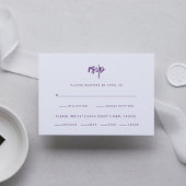 Minimalistisch modern script | Keuze uit weddensch RSVP Kaartje