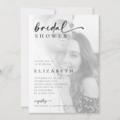 Minimalistisch Modern Script Photo Vrijgezellenfee Kaart (Voorkant)