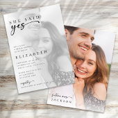 Minimalistisch Modern Script Photo Vrijgezellenfee Kaart