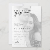 Minimalistisch Modern Script Photo Vrijgezellenfee Kaart (Voorkant)