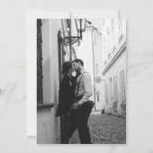 Minimalistisch modern script Sla de datum van de b Kaart (Achterkant)