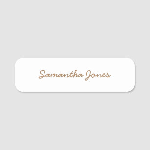 Minimalistisch Modern Script Stijlvol Eenvoudig Na Naamplaatje