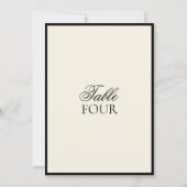 Minimalistisch Modern Script Trouwtafelnummer Kaart (Voorkant)