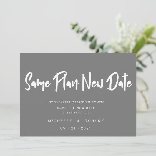 minimalistisch modern script twee foto's verandere kaart (Staand voorkant)