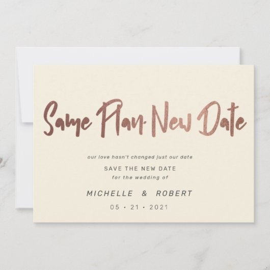 minimalistisch modern script twee foto's verandere kaart (Voorkant)