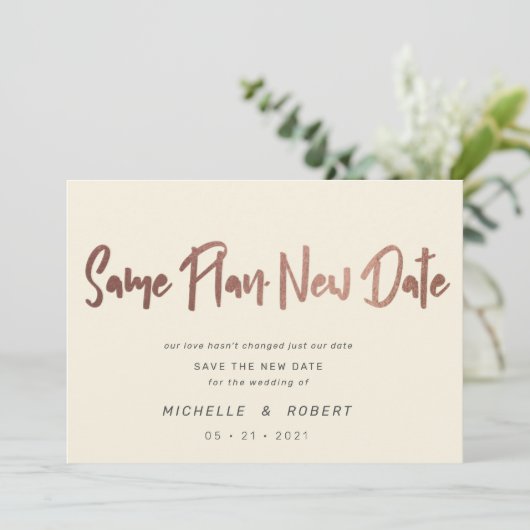 minimalistisch modern script twee foto's verandere kaart (Staand voorkant)