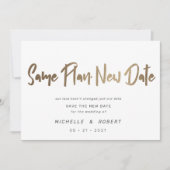 minimalistisch modern script twee foto's verandere kaart (Voorkant)