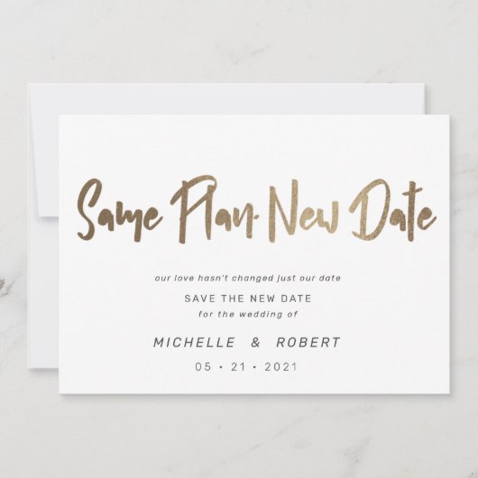 minimalistisch modern script twee foto's verandere kaart (Voorkant)