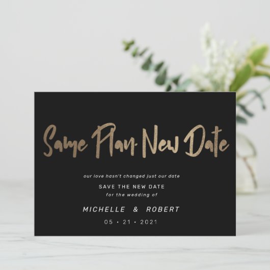 minimalistisch modern script twee foto's verandere kaart (Staand voorkant)