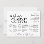 Minimalistisch modern script voor Kaart van cookie (Voorkant)