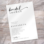 Minimalistisch modern script Vrijgezellenfeest Kaart