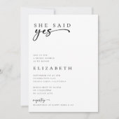 Minimalistisch modern script Vrijgezellenfeest Kaart (Voorkant)