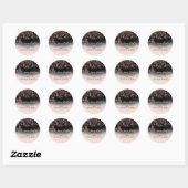 Minimalistisch modern script Vrolijk kerstfeest Ronde Sticker (Vel)