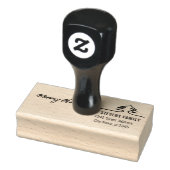 Minimalistisch modern script Vrolijk kerstfeest Rubberstempel (Stempel)