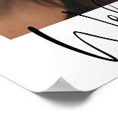 Minimalistisch modern script Welkom bij bruiloft Poster (Hoek)