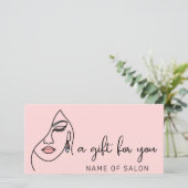 Minimalistisch Modern Script Zakelijk Cadeaubon (Staand voorkant)